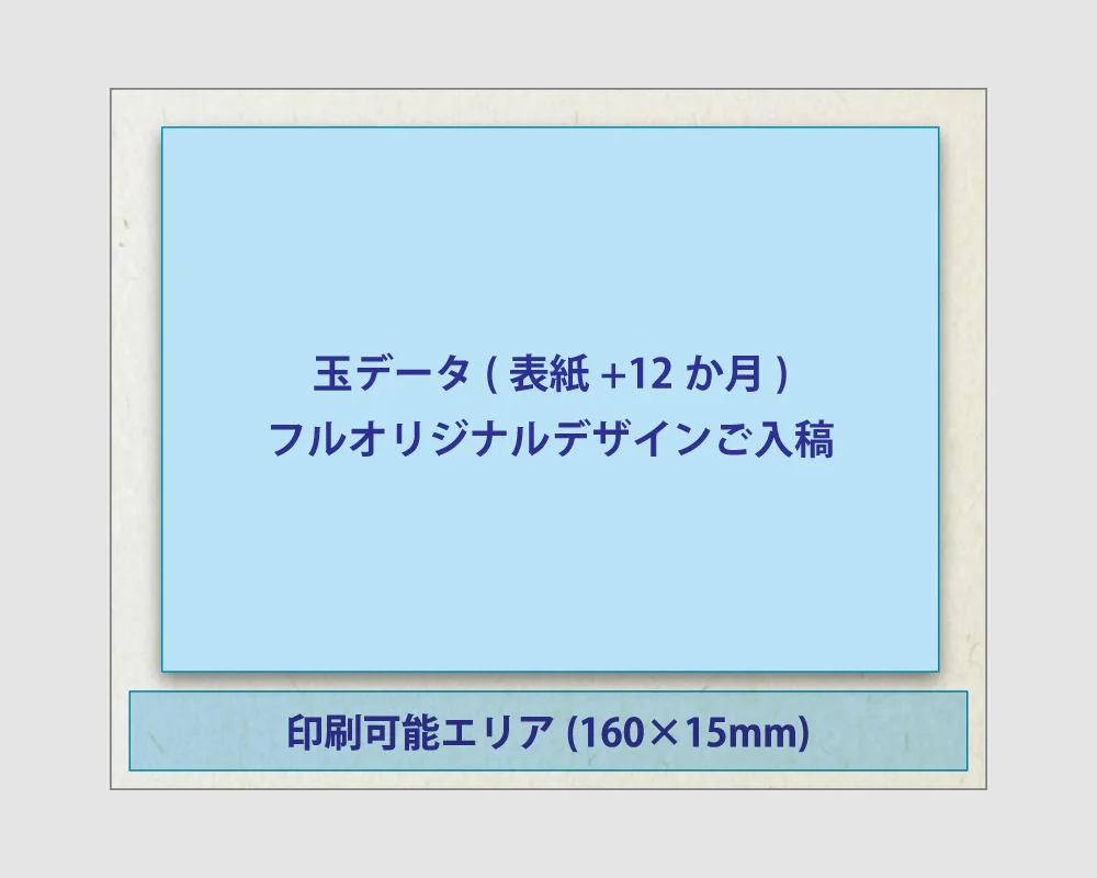 オリジナルデザイン用の印刷可能エリア説明 — 玉データのフルオリジナル入稿